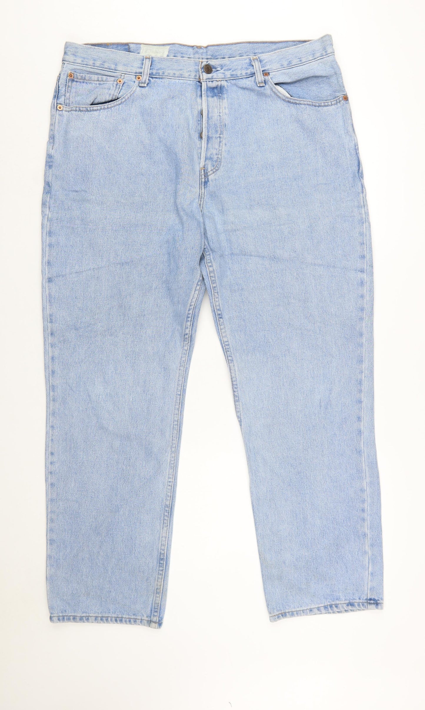 Levi's 582 Men's Blue Regular Straight Jeans W40 L30 Classic Denim
