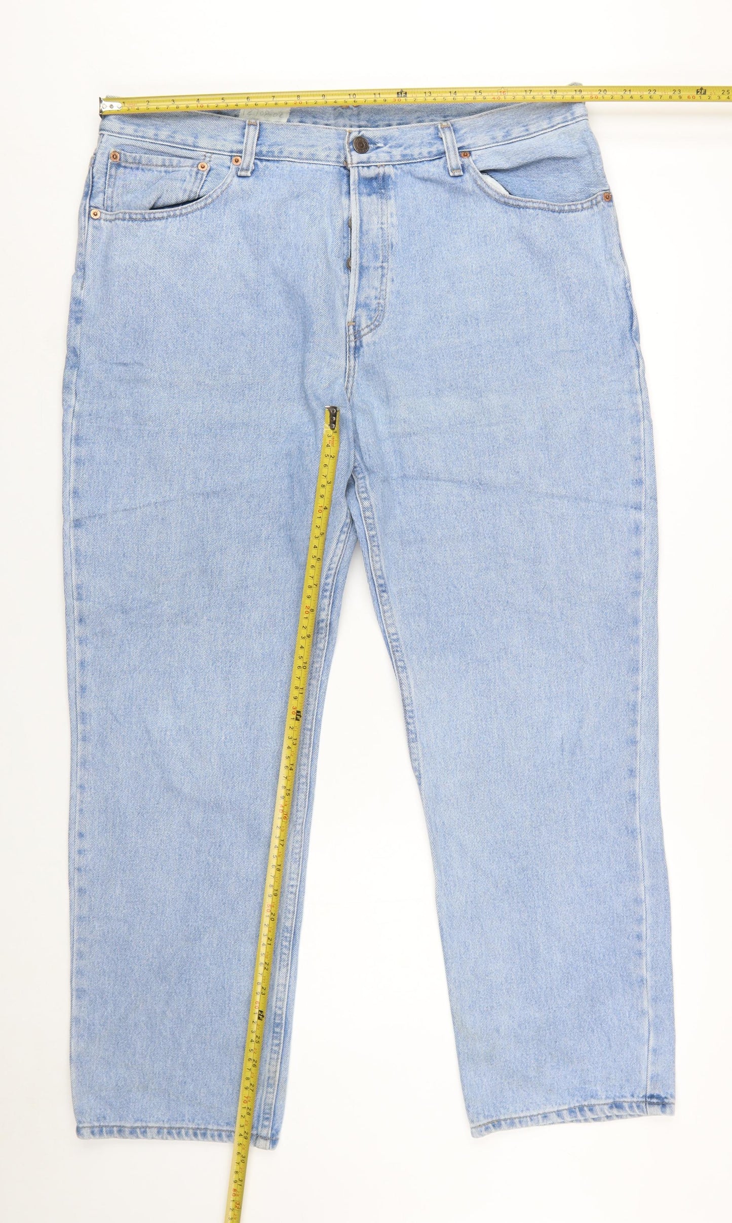Levi's 582 Men's Blue Regular Straight Jeans W40 L30 Classic Denim