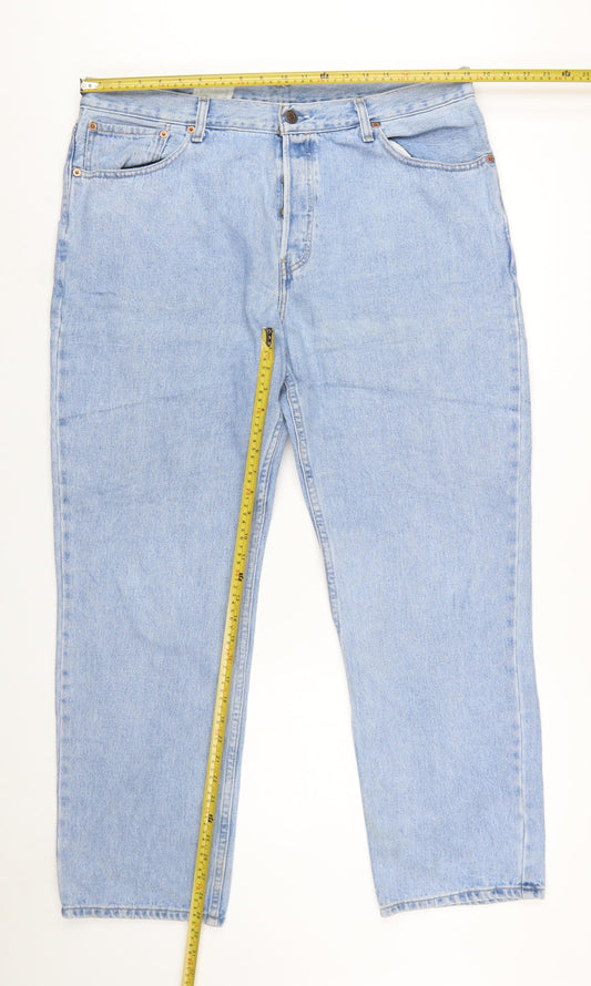 Levi's 582 Men's Blue Regular Straight Jeans W40 L30 Classic Denim