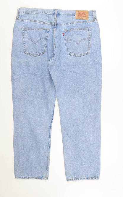 Levi's 582 Men's Blue Regular Straight Jeans W40 L30 Classic Denim
