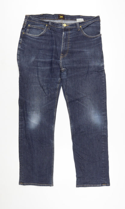 Lee Men's Blue Brooklyn Straight Denim Jeans W38 L30