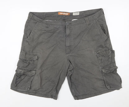 Lee Dungarees Men's Grey Cargo Shorts Size 42 Cotton Casual