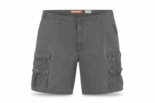 Lee Dungarees Men's Grey Cargo Shorts Size 42 Cotton Casual