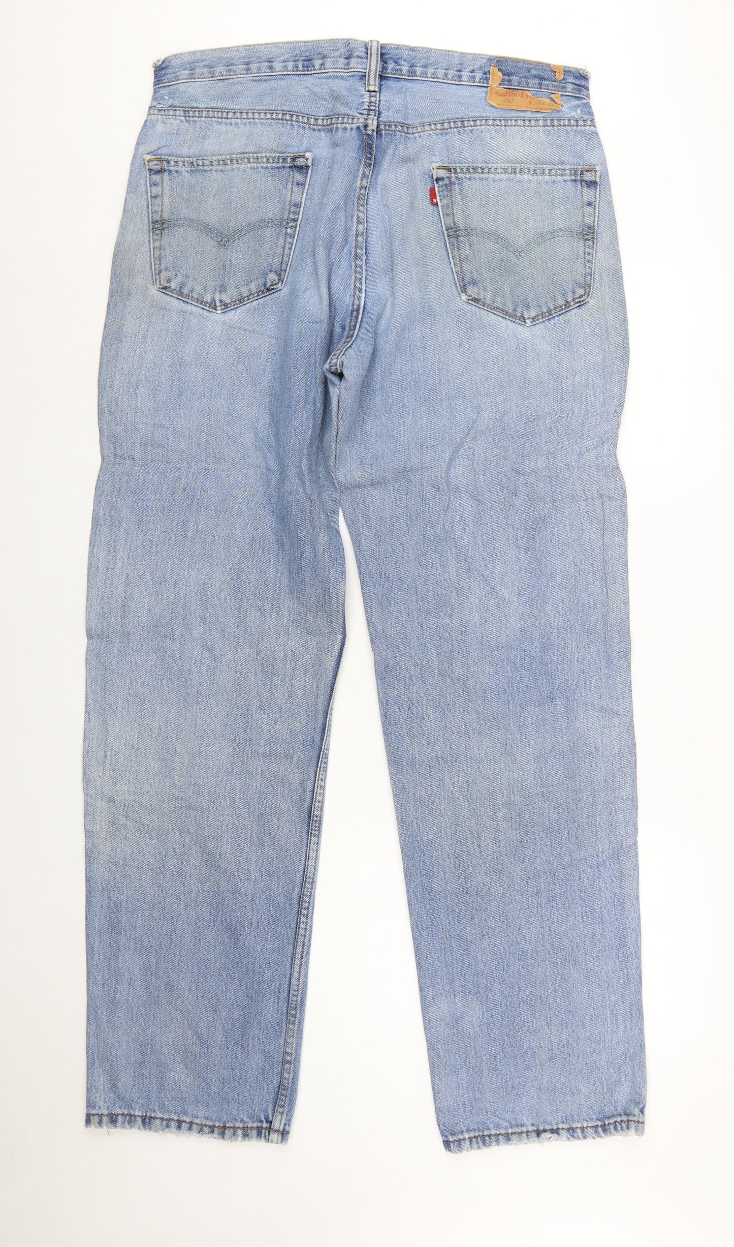 Levi's 550 Men's Blue Relaxed Fit Straight Leg Jeans W36 L34