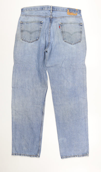Levi's 550 Men's Blue Relaxed Fit Straight Leg Jeans W36 L34