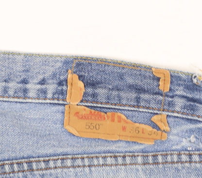 Levi's 550 Men's Blue Relaxed Fit Straight Leg Jeans W36 L34