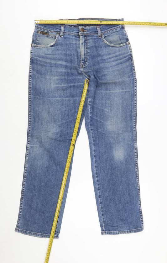 Wrangler Men's Blue Straight Leg Texas Stretch Jeans W33 L30