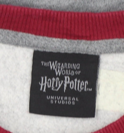 Harry Potter Gryffindor Grey & Maroon Women's Small Sweatshirt