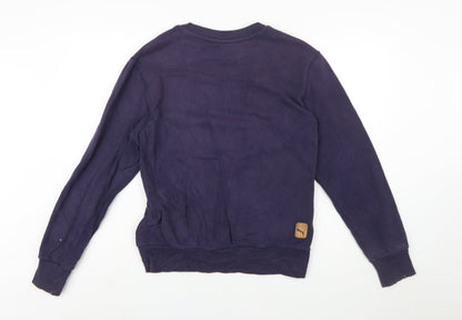 Puma Men's Navy Blue Graphic Print Crew Neck Sweatshirt Size S