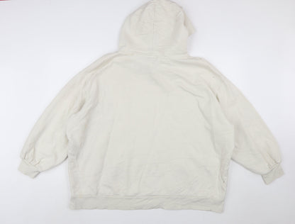 Puma Women’s Beige Hooded Pullover Sweatshirt XL Relaxed Fit