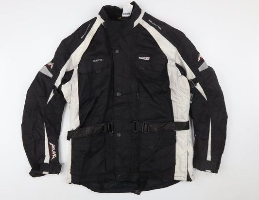 Akuma Men's Black 2XL Motorcycle Jacket Waterproof Windproof