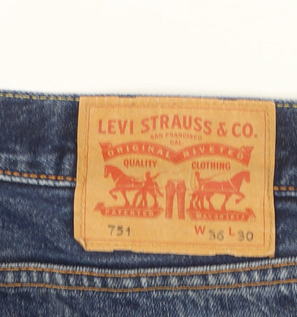 Levi Strauss Men's Blue 751 Straight Leg Jeans W36 L30