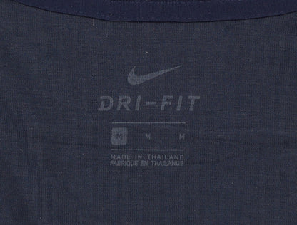 Nike Men's Blue Dri-FIT Pullover Hoodie Medium Football Sports Top