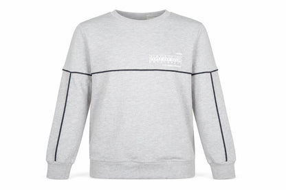 Napapijri Boys Grey Crew Neck Pullover Sweatshirt Size 14 Years