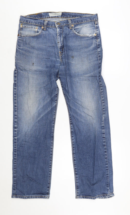 Levi Strauss Men’s Blue Regular Fit Straight Denim Jeans 34x32