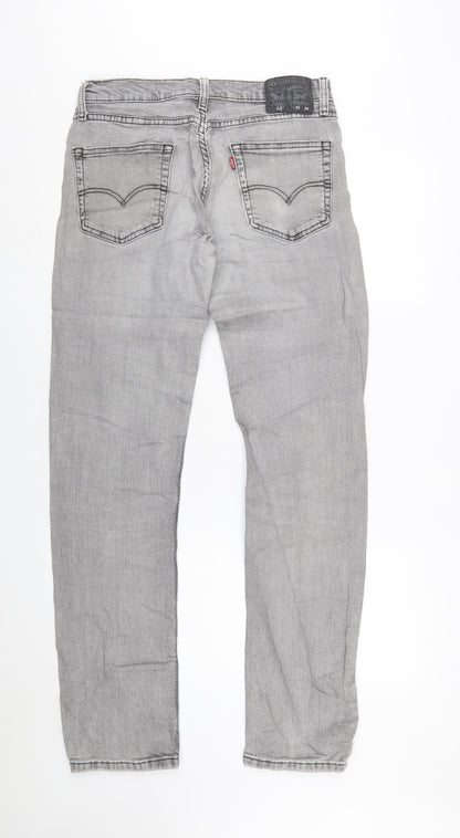 Levi's Mens Grey Straight Jeans W32 L34 Denim Cotton Blend