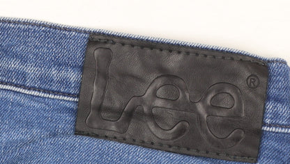 Lee Women Blue Daren Zip Fly Straight Leg Jeans Size 12 Regular