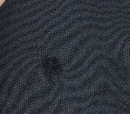 Adidas Womens Black Trefoil Logo Sweatshirt Size 10 Cotton Pullover