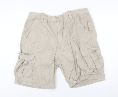Wrangler Men's Beige Cargo Shorts Size 40 Cotton Canvas Outdoor