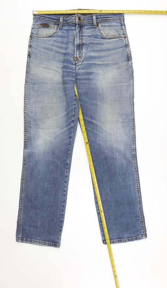 Wrangler Men's Blue Straight Fit Texas Stretch Jeans W34 L32