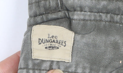 Lee Men's Grey Cargo Shorts Size 36 Regular Canvas Cotton Workwear