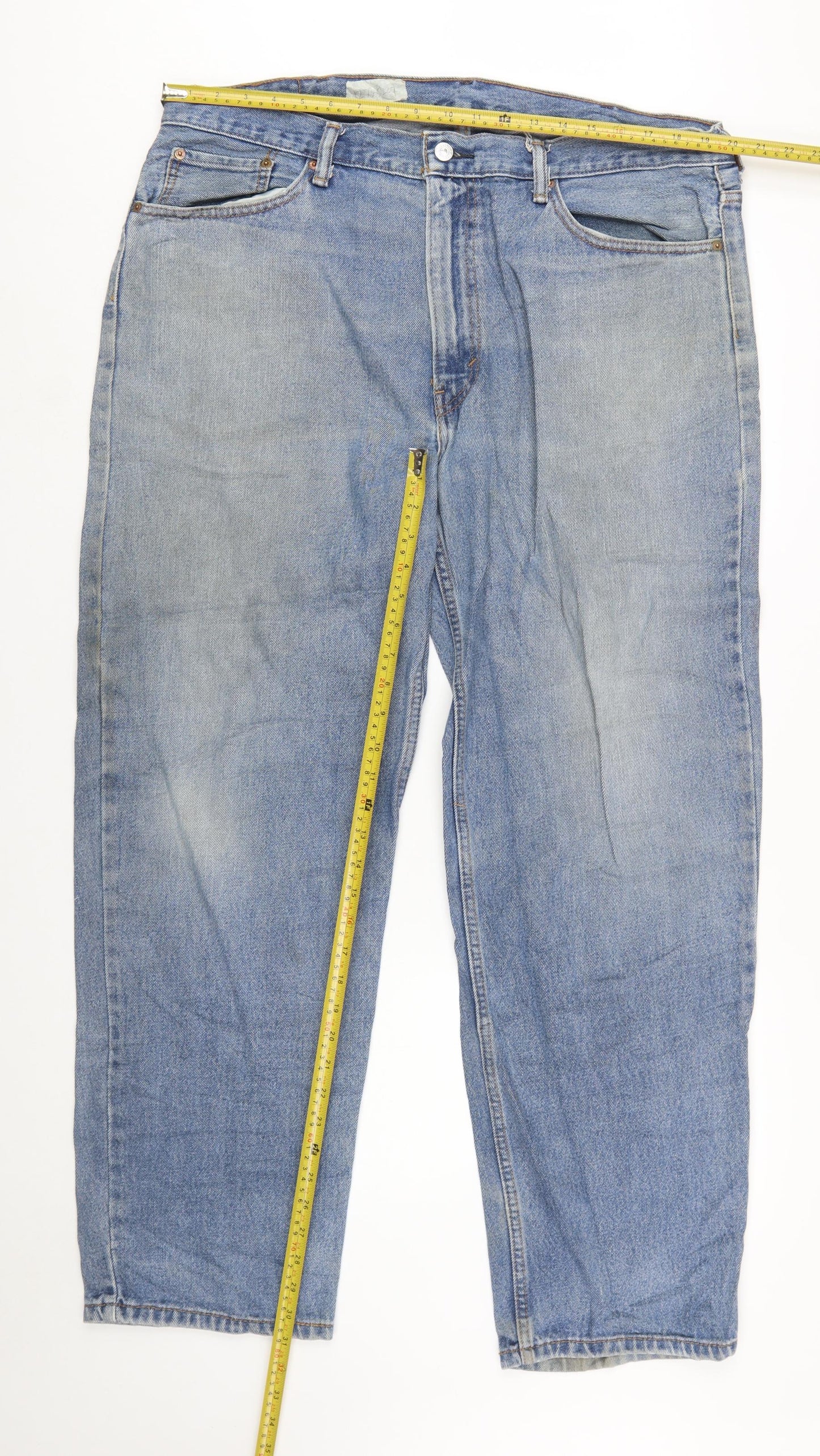 Levi's 550 Men's Blue Relaxed Fit Straight Leg Jeans W40 L32