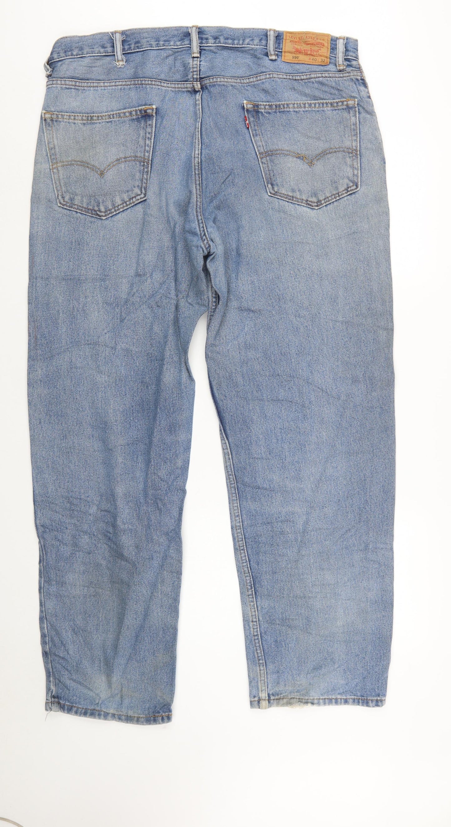 Levi's 550 Men's Blue Relaxed Fit Straight Leg Jeans W40 L32