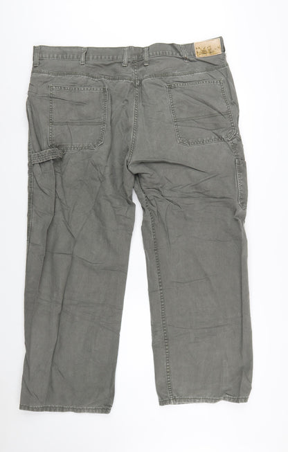 C.E. Schmidt Workwear Men's Grey 44x30 Straight Jeans Cotton Canvas