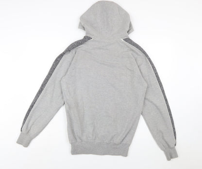 Ellesse Men's Grey XS Full Zip Hoodie with Logo Trim