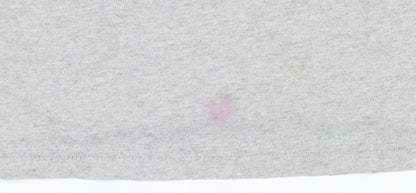 Champion Men's Grey Miami Swimming Graphic T-Shirt Medium Cotton