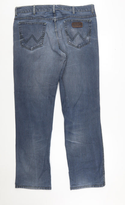 Wrangler Men's Blue Straight Leg Texas Stretch Jeans W38 L34