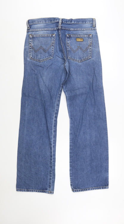 Wrangler Men's Blue Regular Fit Straight Jeans W32 L32
