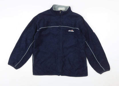 Ellesse Junior Boys Blue Fleece Zip Jacket XL 164-170cm Lightweight Activewear