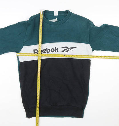 Reebok Men's Green XS Pullover Sweatshirt with Logo