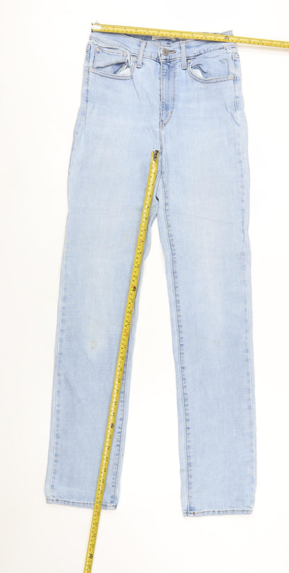 Levi's Womens Blue 724 High Rise Straight Jeans Size 27