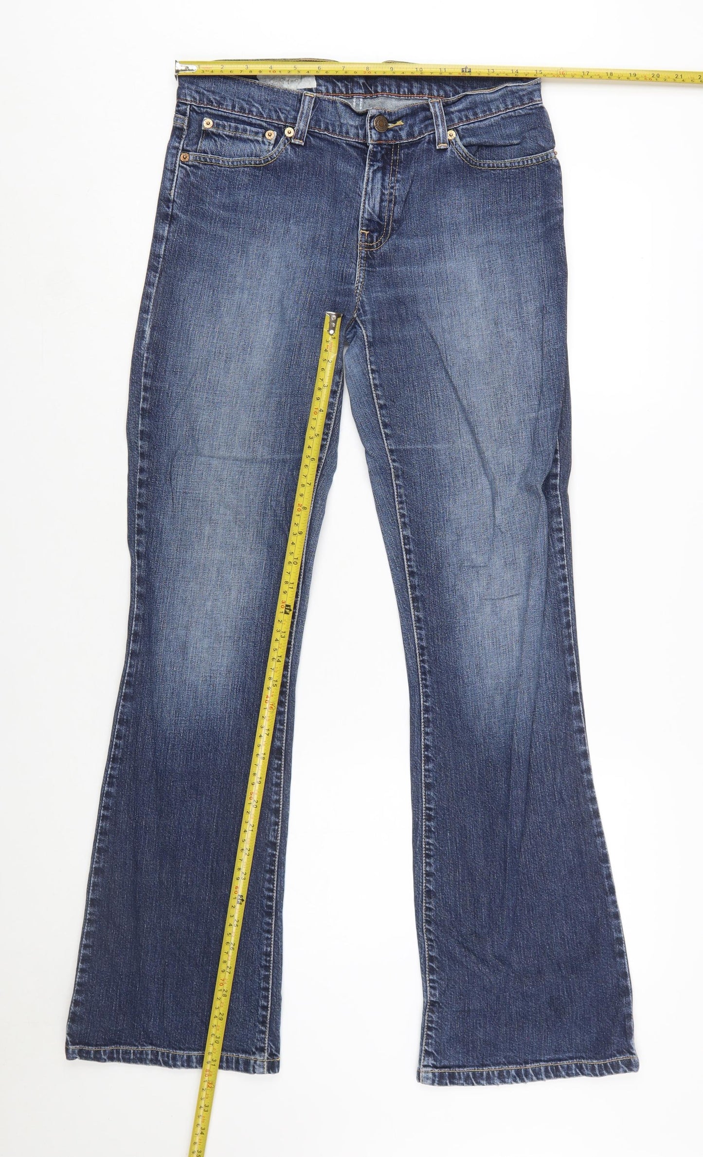 Levi's Womens Blue Bootcut Jeans Size 12 Regular 31x32 Denim