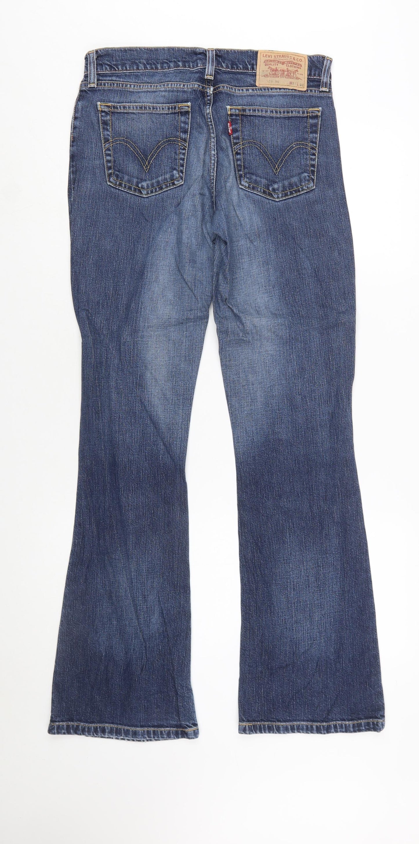 Levi's Womens Blue Bootcut Jeans Size 12 Regular 31x32 Denim