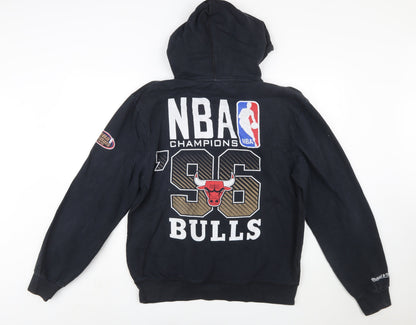 Mitchell & Ness Men’s Black L Pullover Hoodie Chicago Bulls Graphic