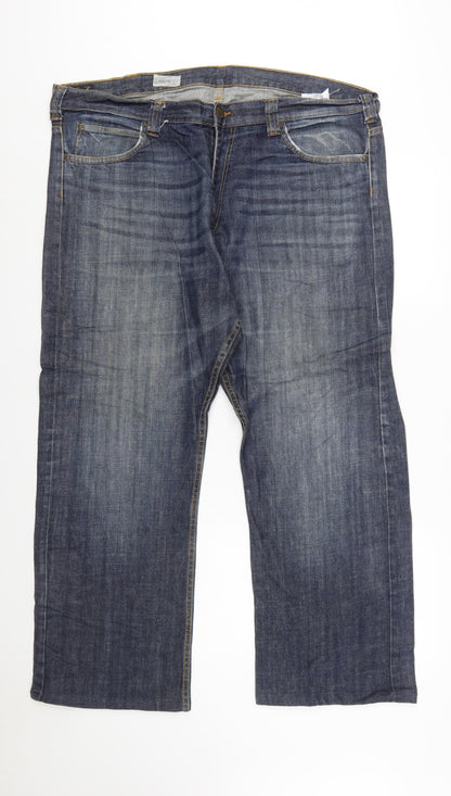 Lee Men's Blue Straight Leg Denim Jeans W40 L34 Regular Fit