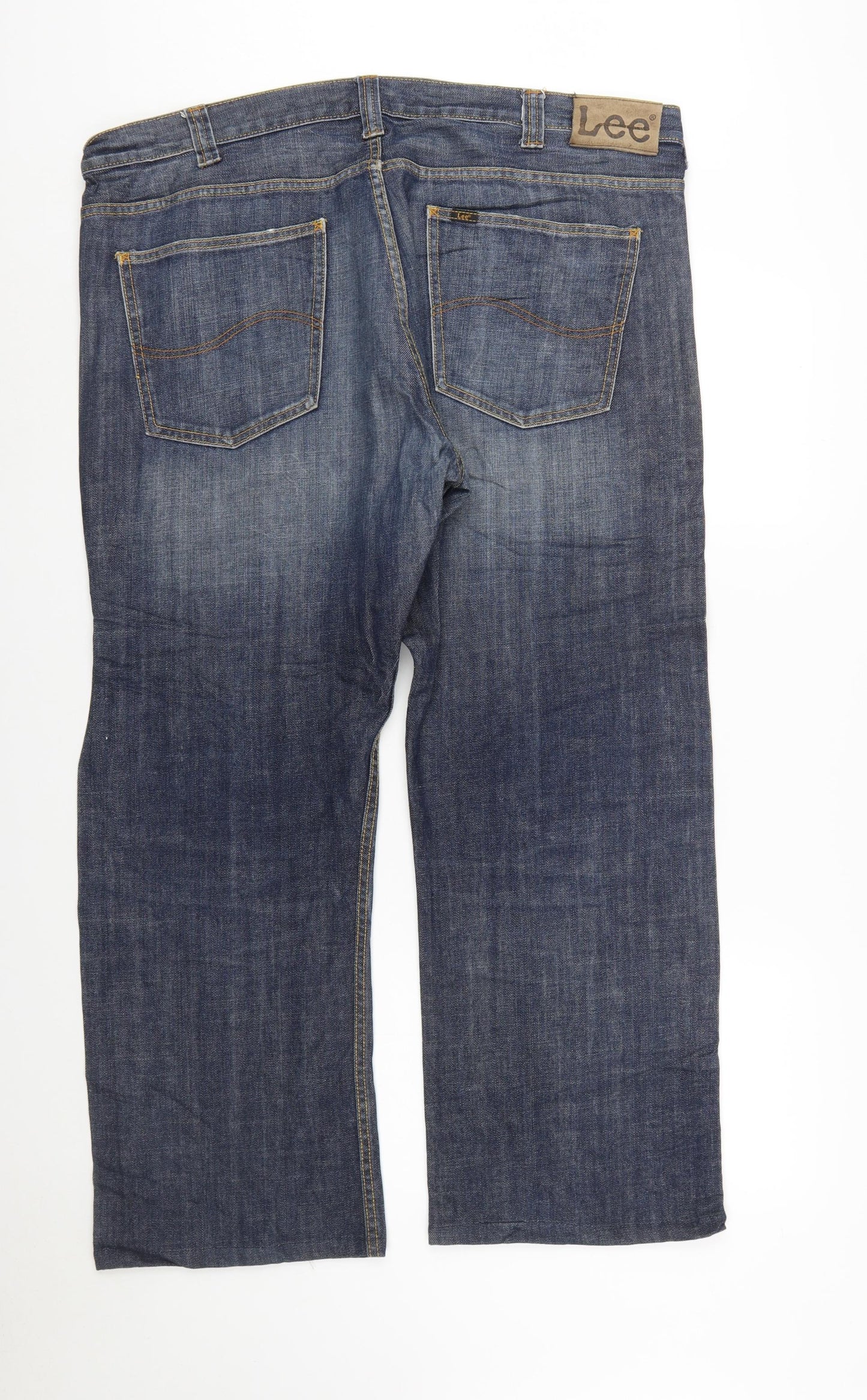 Lee Men's Blue Straight Leg Denim Jeans W40 L34 Regular Fit