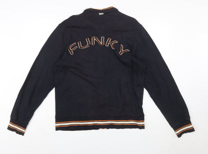 Hugo Boss Men's Black Full Zip Funky Sweatshirt Size L