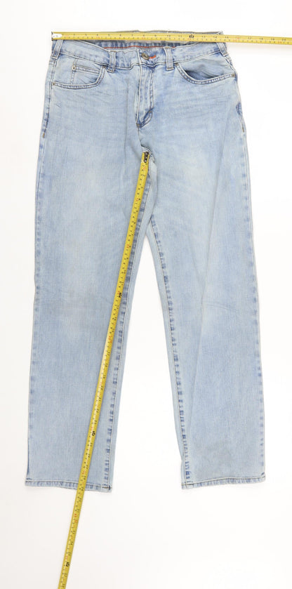 Lee Men’s Blue Regular Fit Tapered Denim Jeans 30W 30L