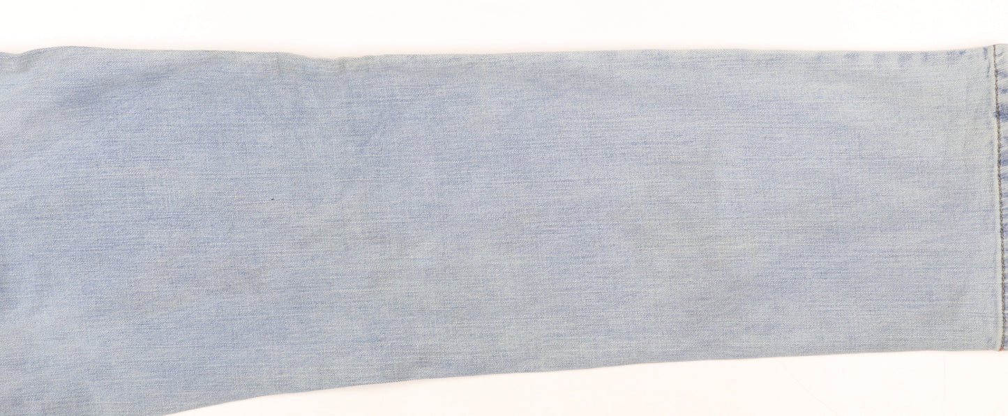 Lee Men’s Blue Regular Fit Tapered Denim Jeans 30W 30L