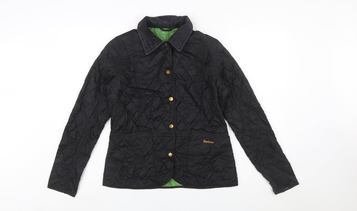 Barbour Women's Black Quilted Mid-Length Jacket UK 12