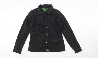 Barbour Women's Black Quilted Mid-Length Jacket UK 12