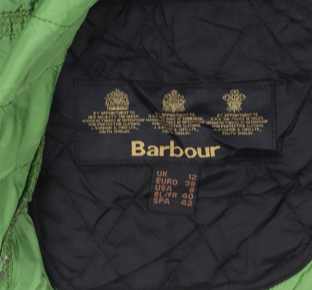 Barbour Women's Black Quilted Mid-Length Jacket UK 12
