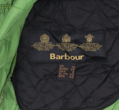 Barbour Women's Black Quilted Mid-Length Jacket UK 12