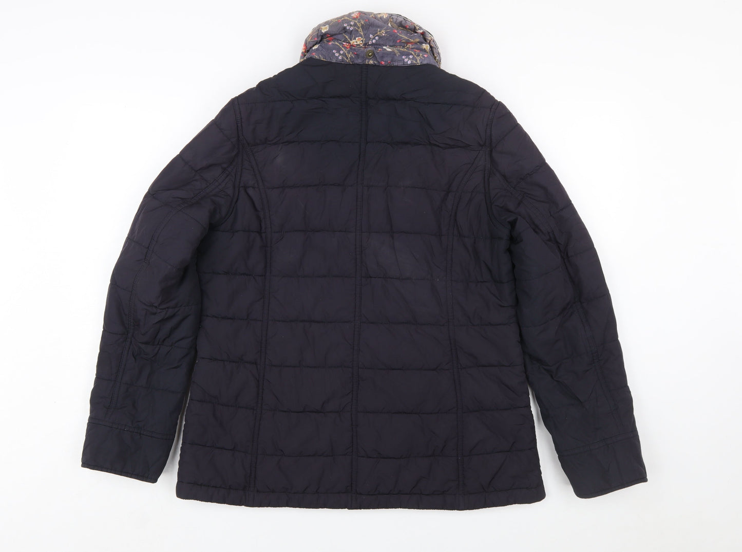 Barbour Womens Blue Quilted Mid-Length Jacket Size 12