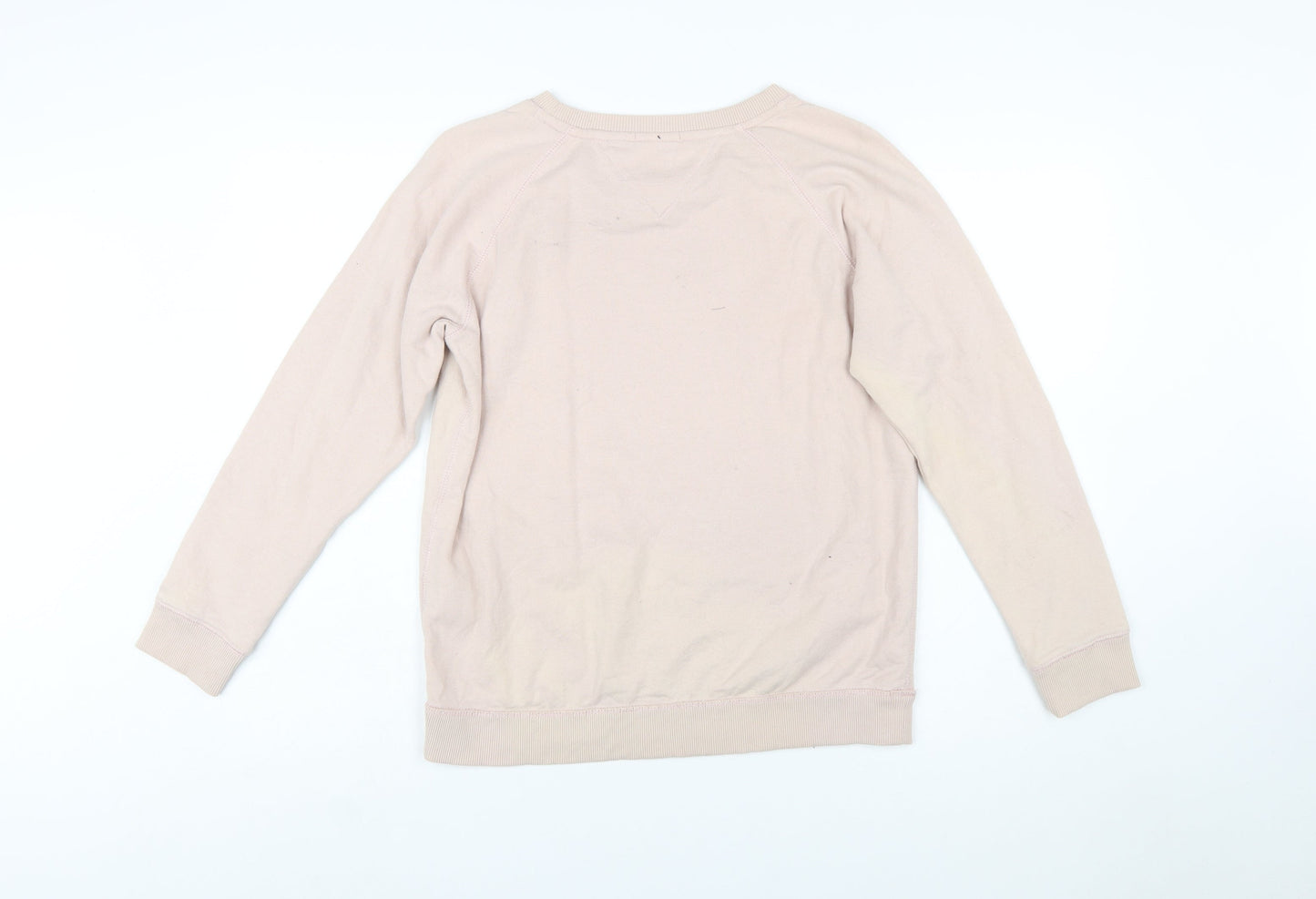 Hilfiger Denim Women's Beige Cotton Pullover Sweatshirt Size S