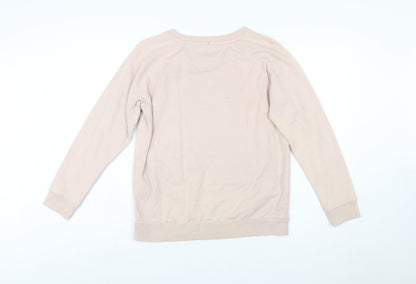 Hilfiger Denim Women's Beige Cotton Pullover Sweatshirt Size S